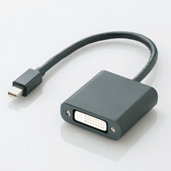 ELECOM AD-MDPDVIBK Mini DisplayPort-DVI変換アダプタ