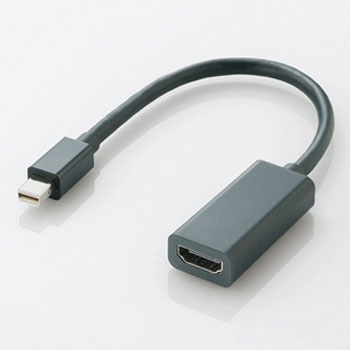 ELECOM AD-MDPHDMIBK Mini DisplayPort-HDMI変換アダプタ