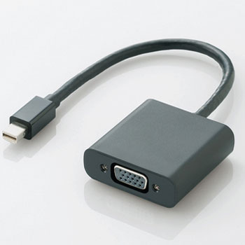 ELECOM AD-MDPVGABK Mini DisplayPort-VGA変換アダプタ