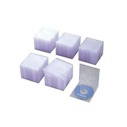 ELECOM CCD-JSCS100CR Blu-ray/DVD/CDケース(スリム/PS/1枚収納)