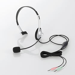 ELECOM HS-HP21SV ヘッドセット(片耳小型オーバーヘッドタイプ)