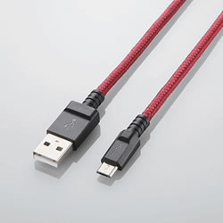 ELECOM MPA-AMBS2U08RD 2A対応高耐久microUSBケーブル