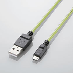 ELECOM MPA-AMBCL2U12GN 2A対応microUSBケーブル(スリムタイプ)