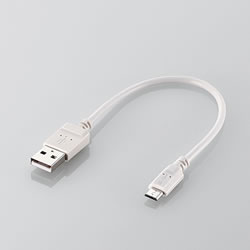 ELECOM MPA-AMBX2U02WH 2A対応microUSBケーブル(スリムタイプ)