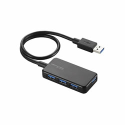 ELECOM U3H-A411BBK USB3.0ハブ(Windowsタブレット向け)