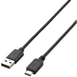 ELECOM U2C-AC10BK USB2.0ケーブル（A-TypeC）