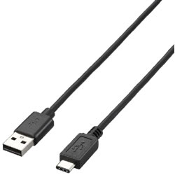 ELECOM U2C-AC15BK USB2.0ケーブル(A-TypeC)