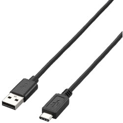 ELECOM U2C-AC20BK USB2.0ケーブル(A-TypeC)