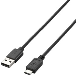 ELECOM U2C-AC40BK USB2.0ケーブル（A-TypeC）