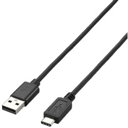 ELECOM U2C-AC40BK USB2.0ケーブル(A-TypeC)
