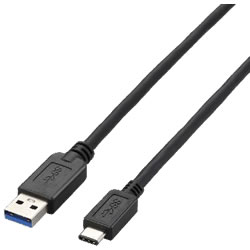 ELECOM USB3-AC05BK USB3.1ケーブル（A-TypeC）