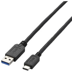 ELECOM USB3-AC10BK USB3.1ケーブル（A-TypeC）