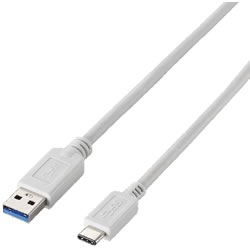 ELECOM USB3-APAC10WH USB3.1ケーブル（A-TypeC）