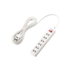 ELECOM T-K3A-2650WH 一括スイッチ付 雷ガードタップ