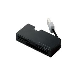 ELECOM MR-K013BK ケーブル収納タイプメモリリーダライタ