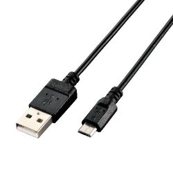 ELECOM U2C-JAMB09BK エコUSB2.0ケーブル（A-microBタイプ）