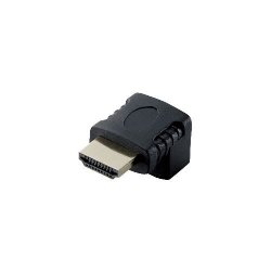 ELECOM AD-HDAAB02BK HDMI L字型アダプタ(タイプA-タイプA) 下向き