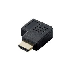 ELECOM AD-HDAAB03BK HDMI L字型アダプタ(タイプA-タイプA) 右向き