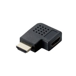ELECOM AD-HDAAB04BK HDMI L字型アダプタ(タイプA-タイプA) 左向き