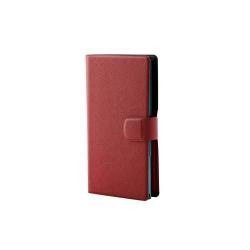 ELECOM P-02WDT2RD スマートフォン用手帳型マルチカバー(スリム・L)