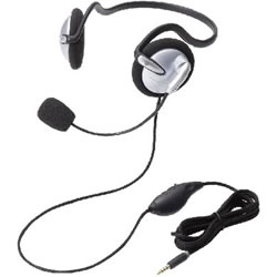 ELECOM HS-NB05TSV ヘッドセット(4極両耳ネックバンド)
