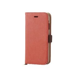 ELECOM PM-A15PLFYPN iPhone6s/6用ソフトレザーカバー/磁石タイプ/サーモンピンク