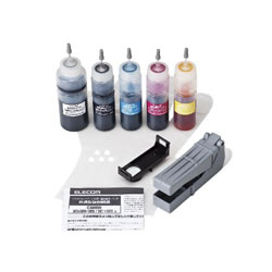 ELECOM THC-326321SET キヤノン 325+326/320+321用詰め替えインクセット