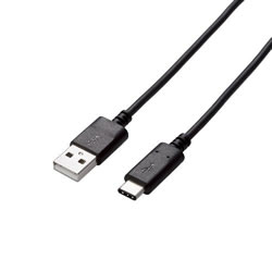 ELECOM U2C-AC20NBK USB2.0ケーブル（認証品、A-C）
