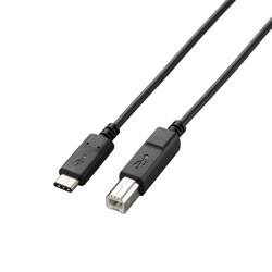 ELECOM U2C-CB05NBK USB2.0ケーブル（認証品、C-B）