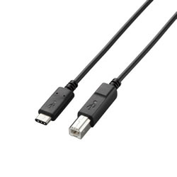 ELECOM U2C-CB10NBK USB2.0ケーブル(認証品、C-B)