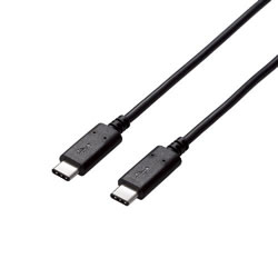ELECOM U2C-CC10NBK USB2.0ケーブル(認証品、C-C)