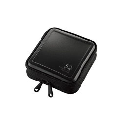 ELECOM CCD-HB32BK Blu-ray・CD・DVD対応ファスナーケース(32枚)