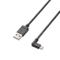 ELECOM TB-AMBXL2U12BK micro-USBケーブル(L字左側接続タイプ)