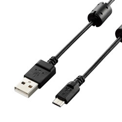 ELECOM DGW-AMBF15BK デジカメ用USBケーブル(microB)