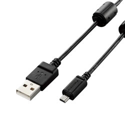 ELECOM DGW-F8UF05BK デジカメ用USBケーブル(平型mini8pin)
