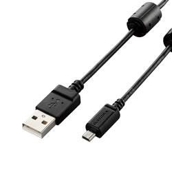 ELECOM DGW-F8UF15BK デジカメ用USBケーブル(平型mini8pin)
