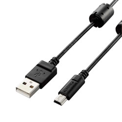 ELECOM DGW-MF05BK デジカメ用USBケーブル（miniB）