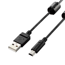 ELECOM DGW-MF05BK デジカメ用USBケーブル(miniB)