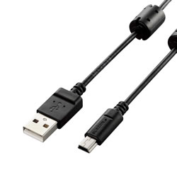 ELECOM DGW-MF15BK デジカメ用USBケーブル（miniB）