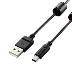 ELECOM DGW-MF15BK デジカメ用USBケーブル(miniB)