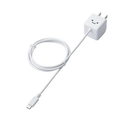 ELECOM MPA-ACMBC102WH キューブ型AC充電器(スマホ用・1.8A)