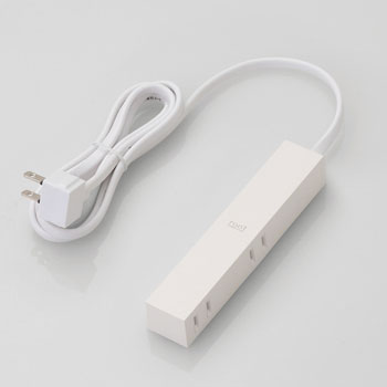ELECOM AVT-D3-2415WH デザインタップ「roo t」(2ピン・4個口)
