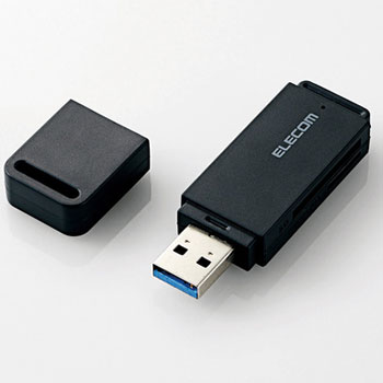 ELECOM MR3-D011BK USB3.0対応メモリカードリーダ(スティックタイプ)