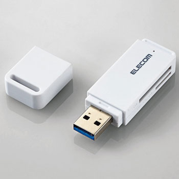 ELECOM MR3-D011WH USB3.0対応メモリカードリーダ（スティックタイプ）