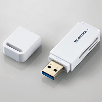 ELECOM MR3-D011WH USB3.0対応メモリカードリーダ(スティックタイプ)