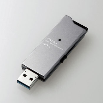 ELECOM MF-DAU3128GBK 高速USB3.0メモリ（スライドタイプ）