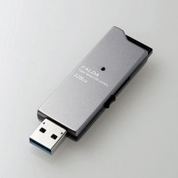 ELECOM MF-DAU3128GBK 高速USB3.0メモリ(スライドタイプ)