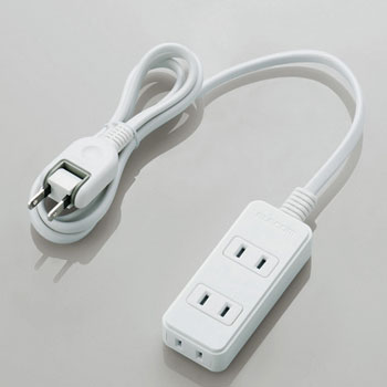 ELECOM T-KS02-2310WH 電源タップ(雷ガード付き)