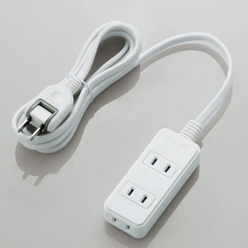 ELECOM T-KS02-2320WH 電源タップ(雷ガード付き)