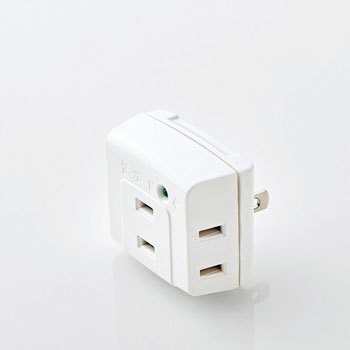 ELECOM T-KTR01WH トリプルタップ(雷ガード付き)